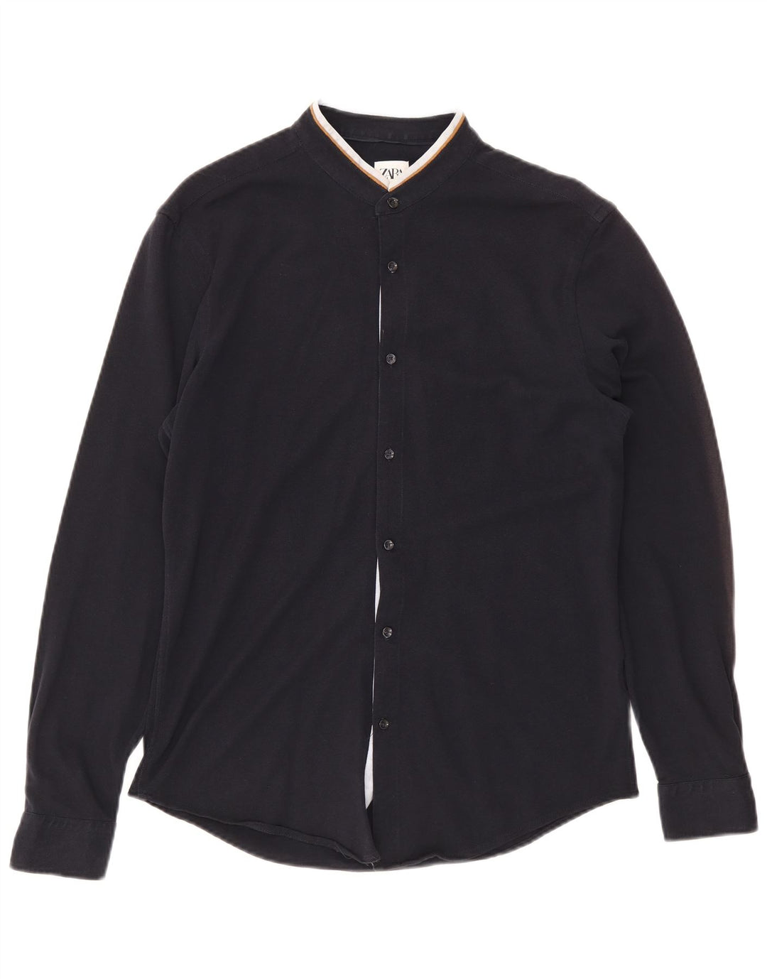 Chemise Zara Homme Bleu Marine Moyen