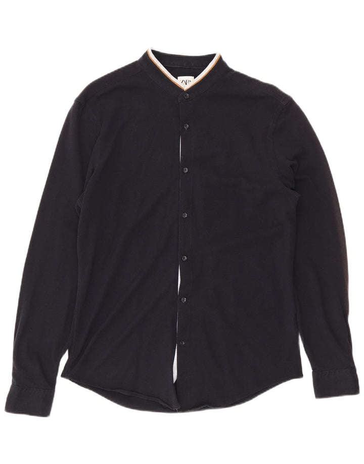 Chemise Zara Homme Bleu Marine Moyen