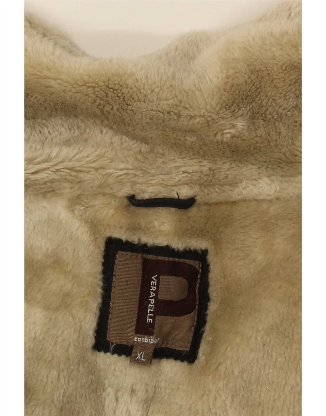 Conbipel Veste en peau de mouton pour homme UK 42 XL Cuir noir
