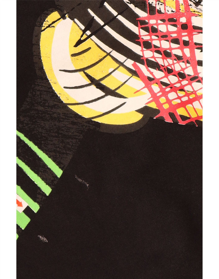 DESIGUAL Pull à capuche graphique Mickey Mouse pour femme UK 14 Noir moyen