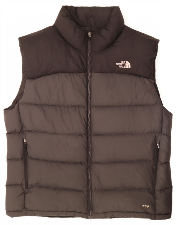 The North Face Gilet rembourré pour homme UK 42 XL Gris Colorblock Nylon