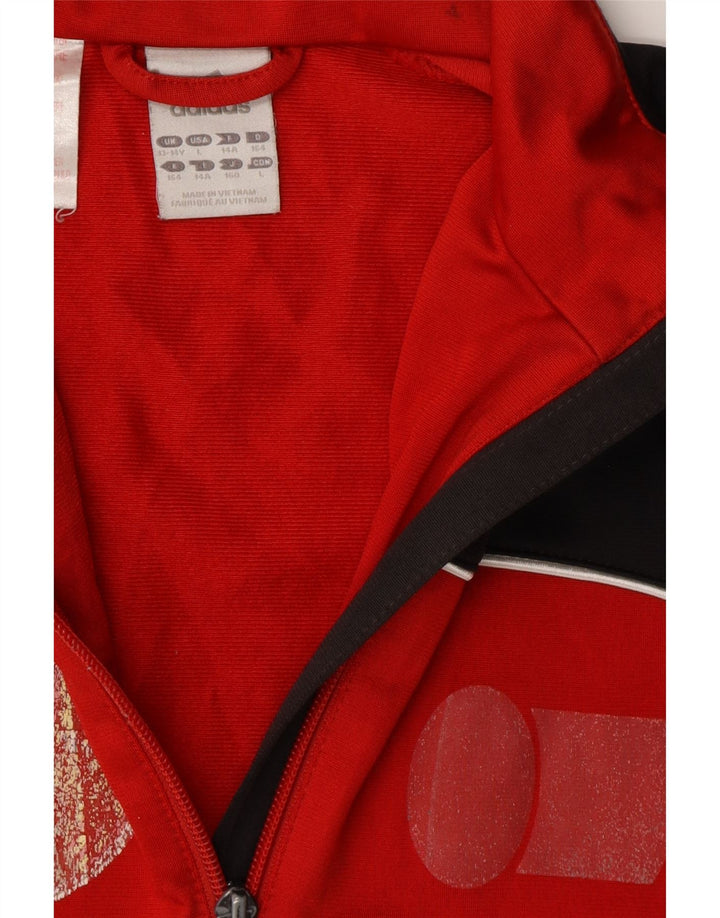 ADIDAS Veste de survêtement pour garçon 13-14 ans Rouge Colourblock Polyester