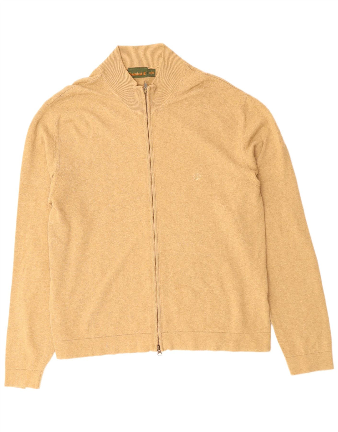 TIMBERLAND Pull Cardigan Homme XL Beige Coton
