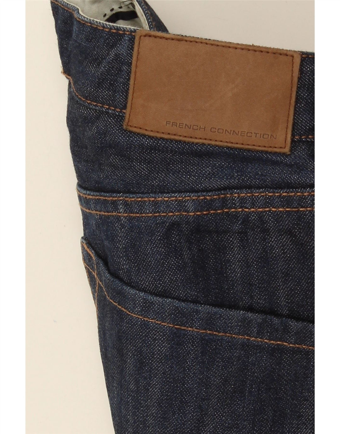 French Connection Jean Droit Femme W32 L27 Bleu Marine Coton