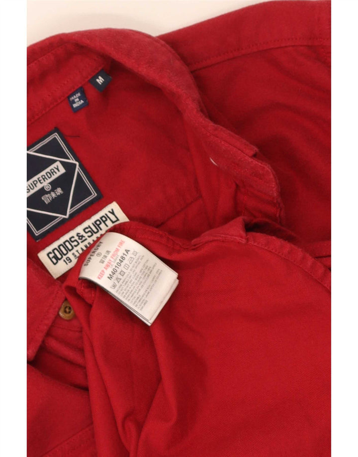 Superdry Chemise Homme Rouge Moyen Coton