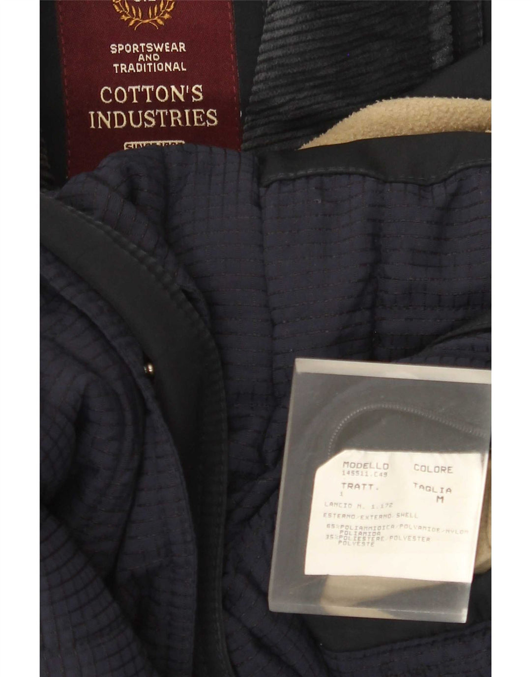 Cotton's Industries Manteau coupe-vent pour homme UK 14 Medium Bleu marine Polyamide