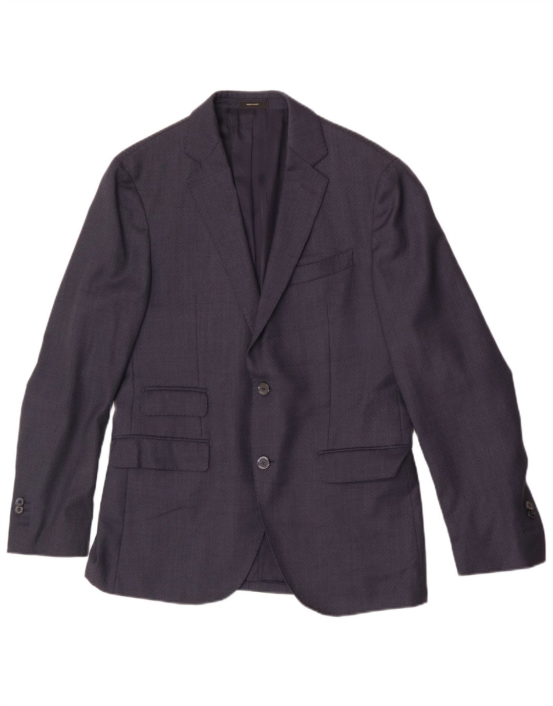 Massimo Dutti Veste blazer à 2 boutons pour homme EU 50 Bleu marine moyen