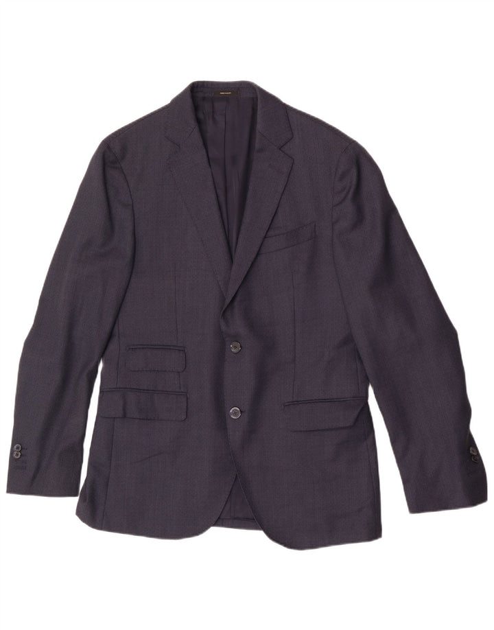Massimo Dutti Veste blazer à 2 boutons pour homme EU 50 Bleu marine moyen