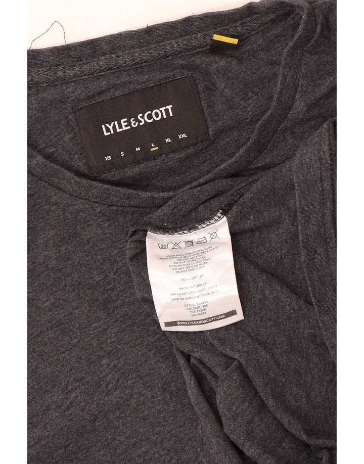 Lyle & Scott T-Shirt Homme Haut Large Gris Coton