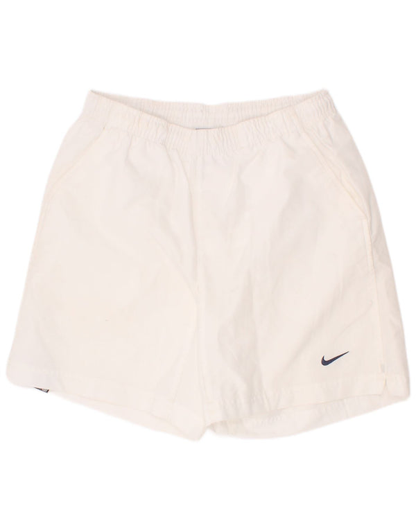 Nike Short de sport pour garçon 12-13 ans Blanc Taille L