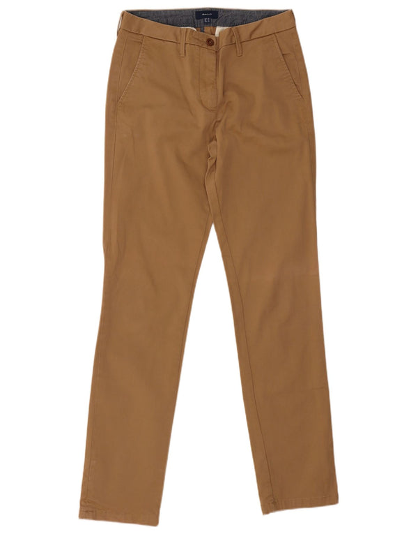 Gant Pantalon Chino Slim Femme UK 12 Moyen W28 L31 Coton Beige