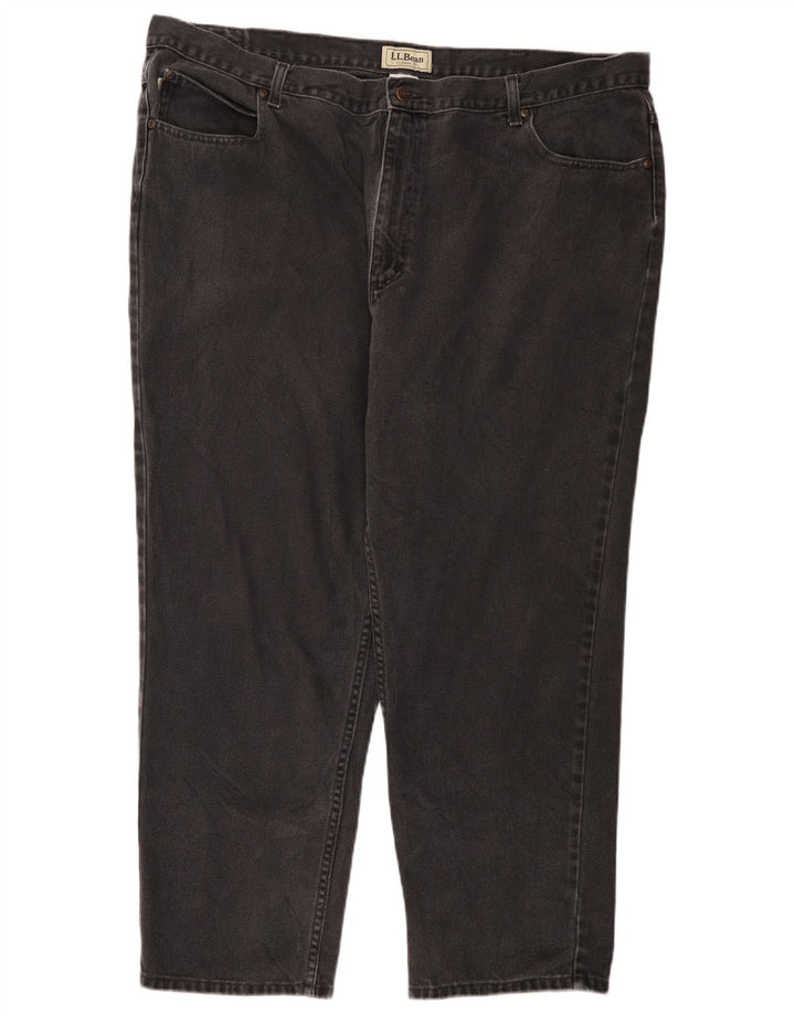 L.L.BEAN Jean droit coupe classique pour homme W46 L30 coton noir