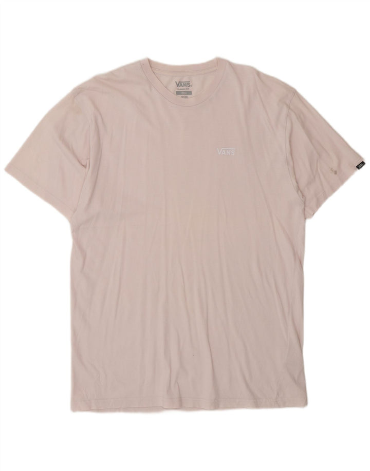 Vans T-shirt coupe classique pour hommes, grand coton rose