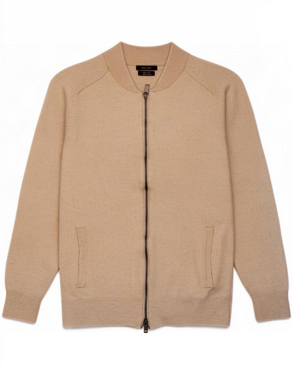 Massimo Dutti Cardigan pour femme en laine beige moyen UK 12
