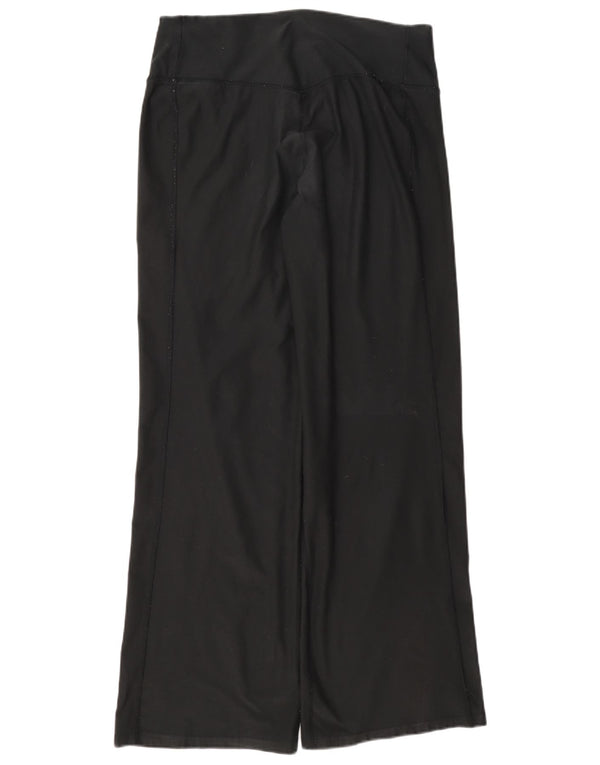 Nike Pantalon de survêtement Dri Fit Wide Leg pour femme UK 14 Noir moyen