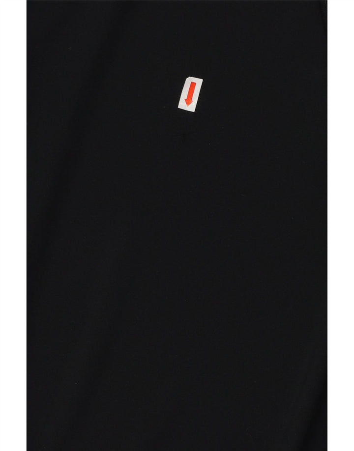 NIKE Haut de survêtement Dri Fit à col zippé pour femme UK 10 Small Noir