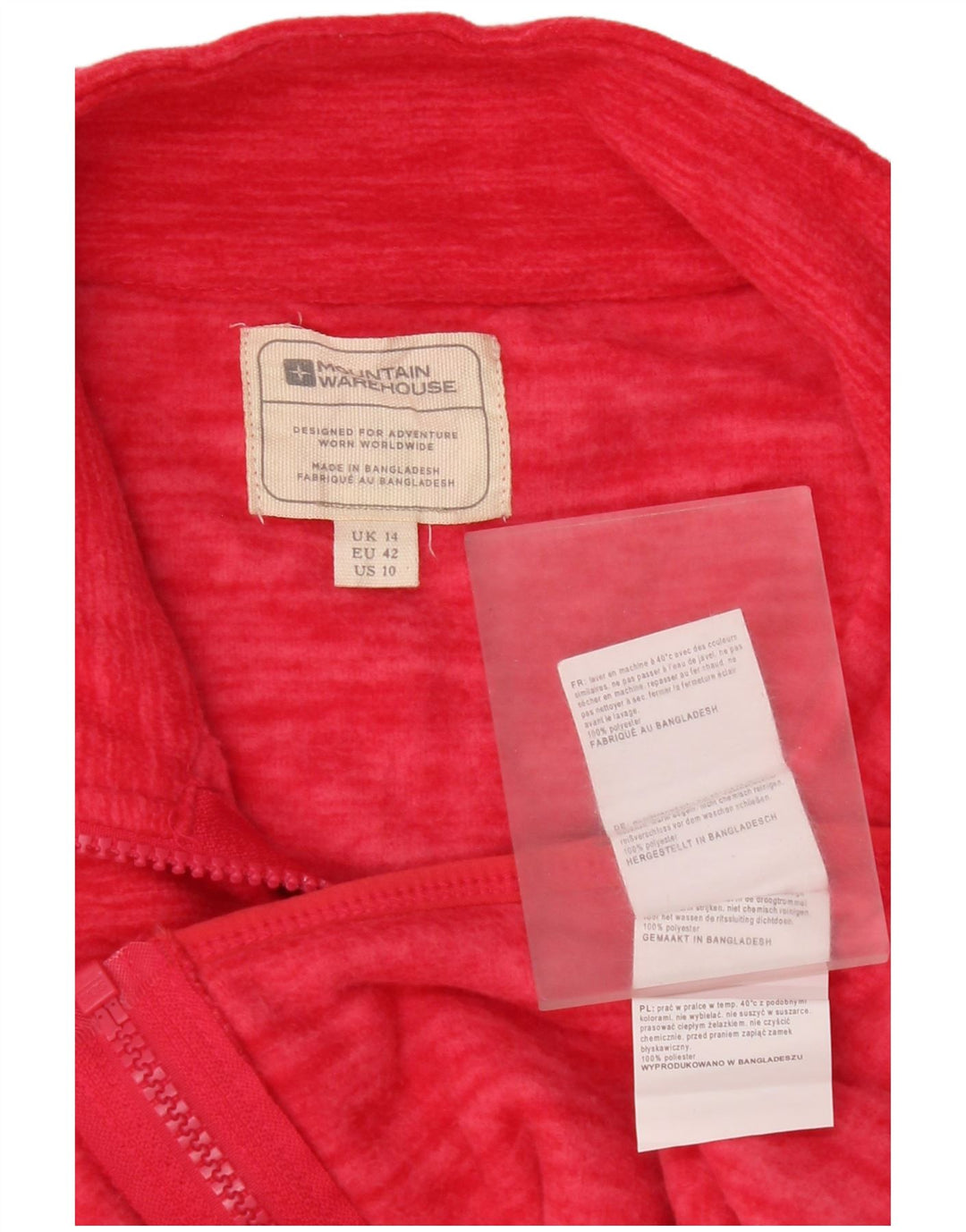 Mountain Warehouse Veste polaire pour femme UK 14 Large Rose Polyester