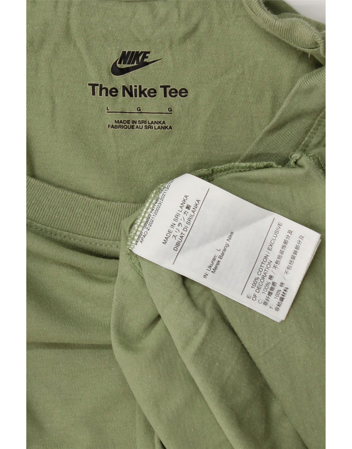 Nike T-Shirt Homme Grand Vert Coton