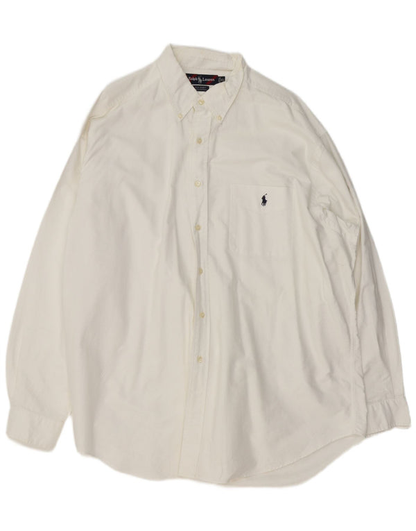 Ralph Lauren Chemise grande et grande pour homme XL en coton blanc