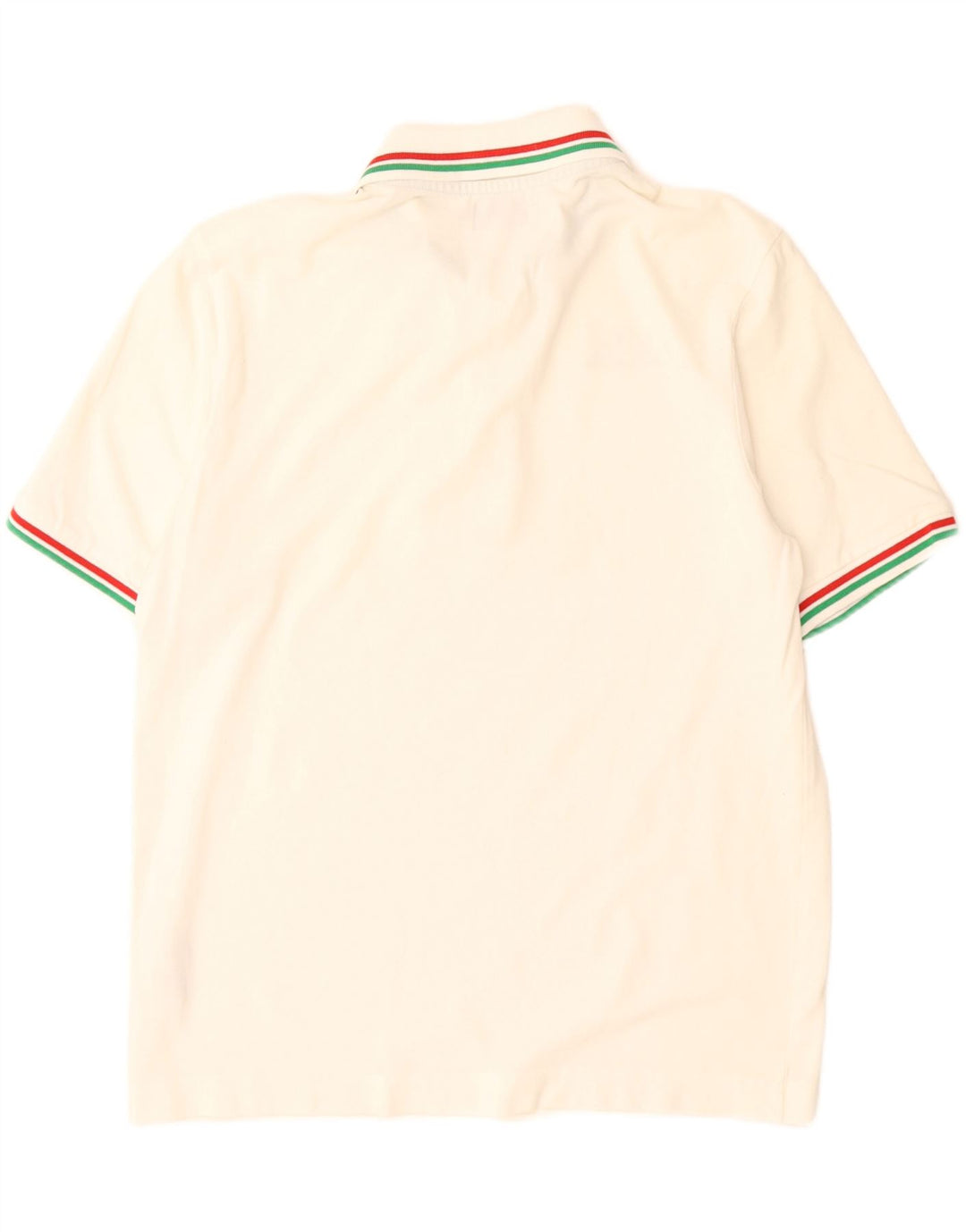 KAPPA Polo Homme Blanc Cassé Moyen Coton