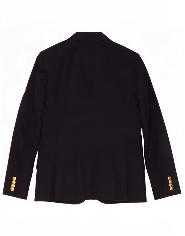 Ralph Lauren Veste blazer à 2 boutons pour femme US 8 en laine bleu marine moyen
