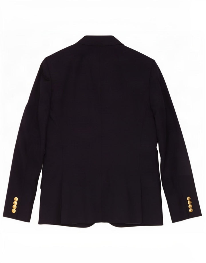 Ralph Lauren Veste blazer à 2 boutons pour femme US 8 en laine bleu marine moyen