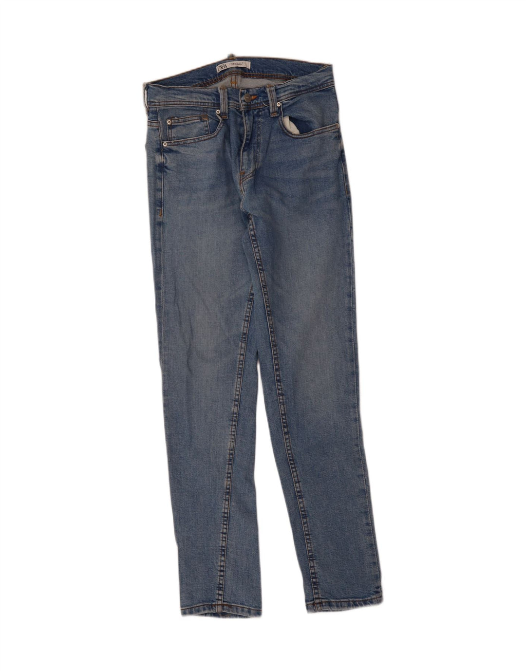 ZARA Mens Slim Jeans EU 38 Small W28 L33 Blue Cotton Vintage Zara and Second-Hand Zara from Messina Hembry 