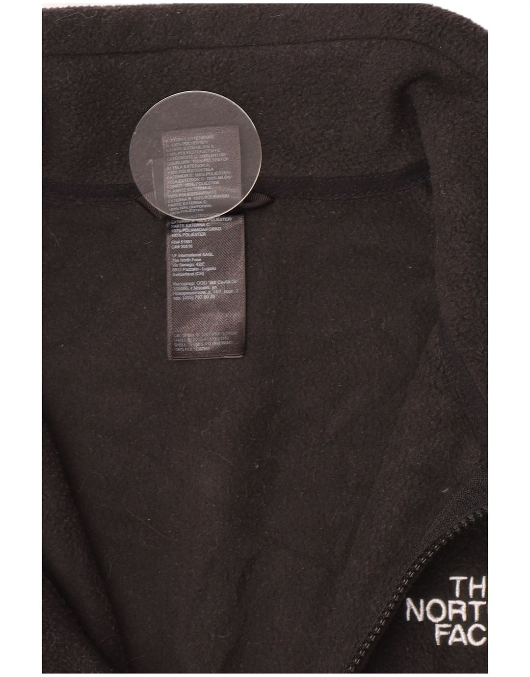 The North Face Veste polaire doublure pour homme UK 38 Medium Noir Polyester