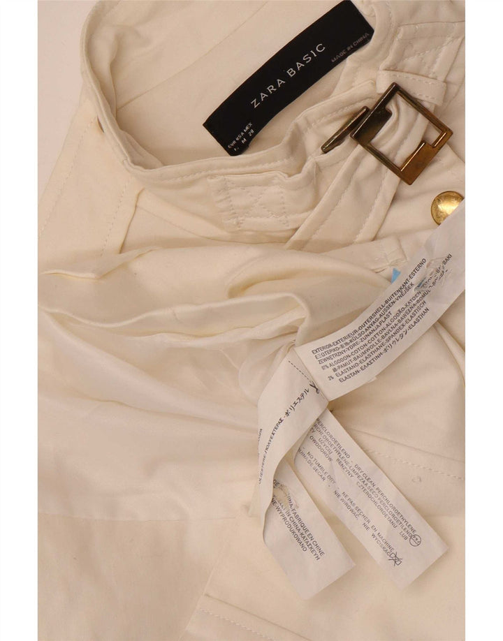 Veste utilitaire femme Zara UK 12 coton blanc moyen