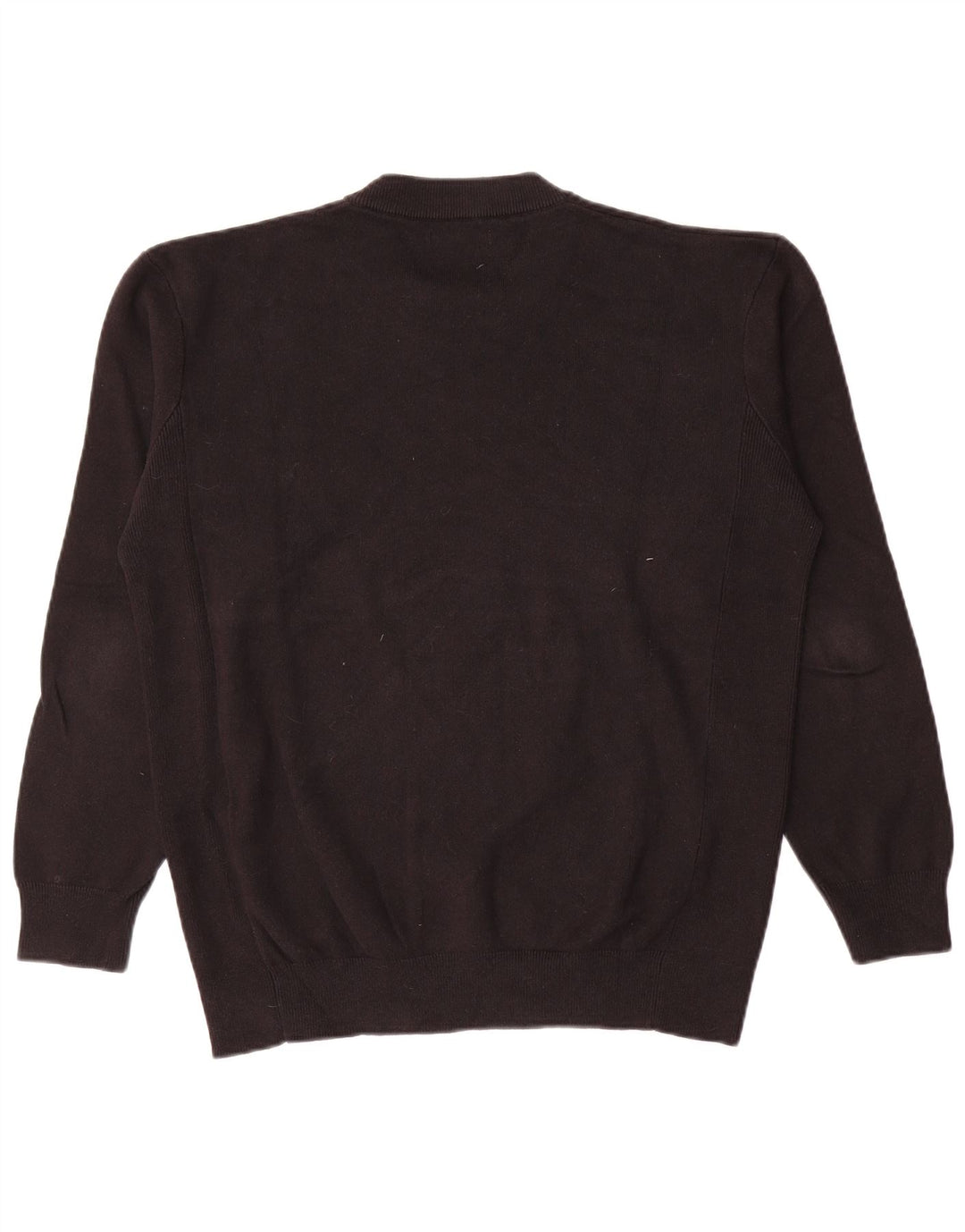 Zara Pull à col rond pour homme en coton noir moyen