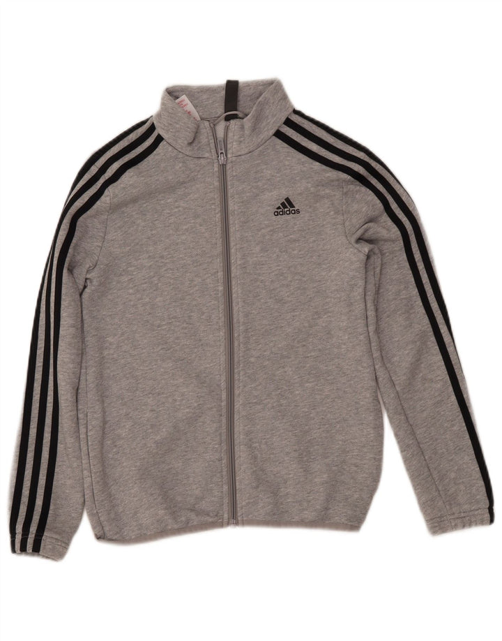 ADIDAS Veste de survêtement Primegreen pour garçon 9-10 ans Gris Coton