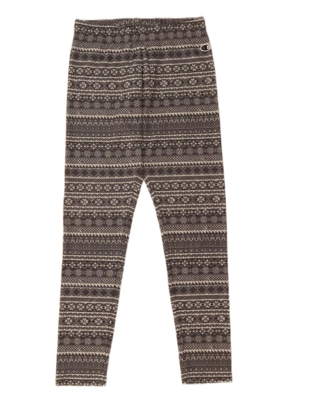 Champion Leggings pour femme UK 8 Small Gris Fair Isle
