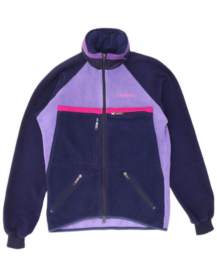 KARRIMOR Veste polaire à capuche pour femme UK 14 Bleu marine moyen Colourblock