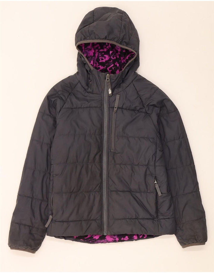 The North Face Veste réversible à capuche pour fille 9-10 ans Noir moyen