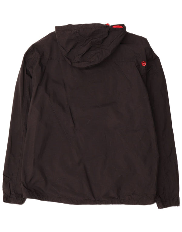 ANIMAL Veste de pluie à capuche pour homme UK 42 XL Nylon noir