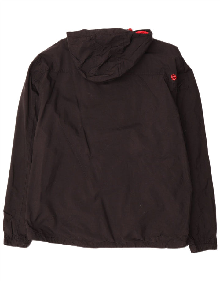 ANIMAL Veste de pluie à capuche pour homme UK 42 XL Nylon noir