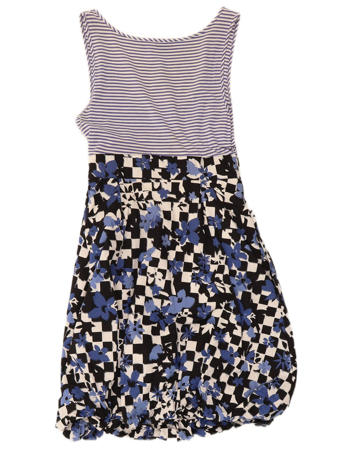 Moschino Robe d'été pour femme UK 8 Petit Bleu Floral