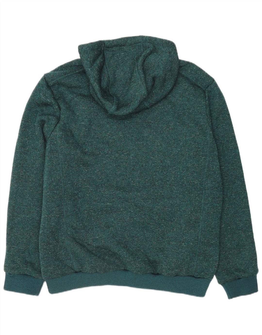 Mountain Warehouse Pull à capuche zippé pour homme XL en polyester moucheté vert