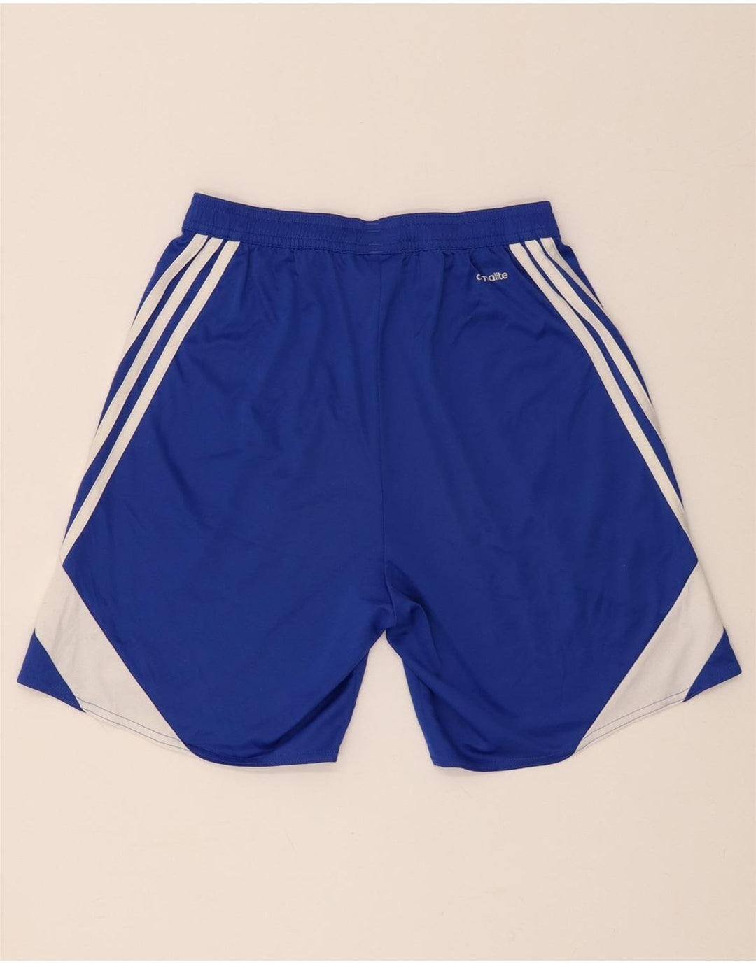Adidas Short de sport Climalite pour homme Petit Bleu Polyester Colorblock