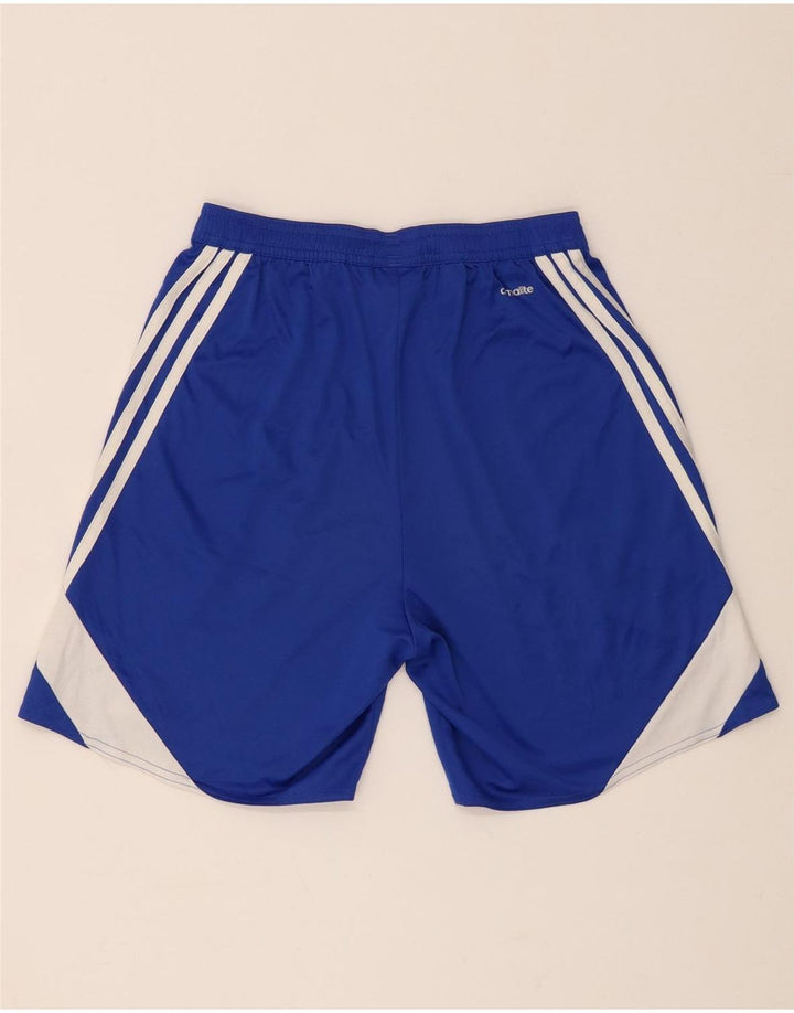 Adidas Short de sport Climalite pour homme Petit Bleu Polyester Colorblock