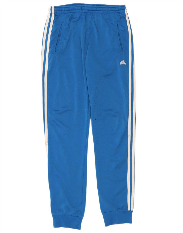 ADIDAS Mens Tracksuit Trousers Joggers UK 36/38 Small  Blue Polyester