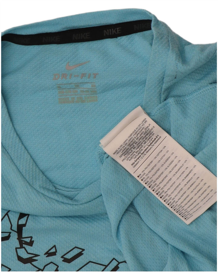 Nike Garçon Graphic T-Shirt Top 13-14 ans XL Bleu Polyester