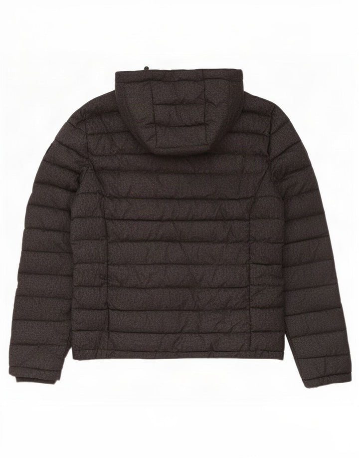 Superdry Veste matelassée à capuche pour hommes UK 42 XL Gris Polyester