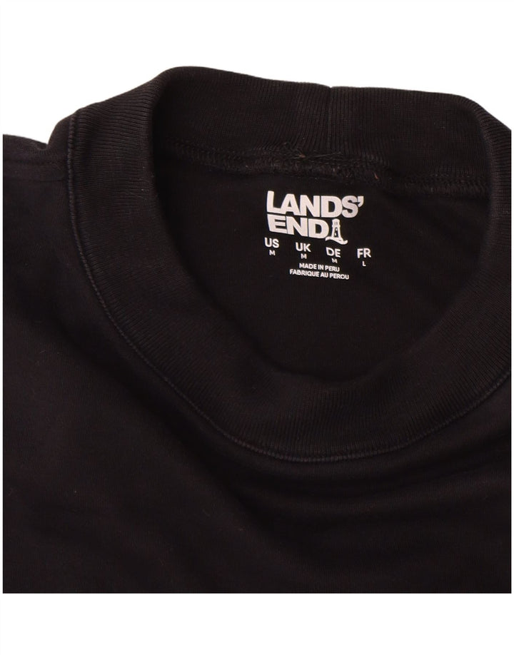 Lands End Haut Homme Manches Longues Coton Noir Moyen