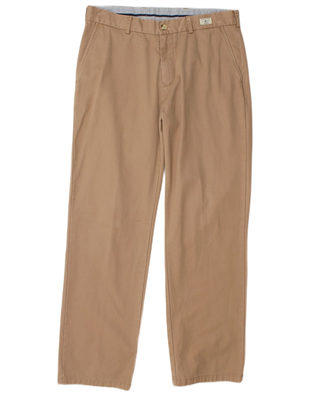 TOMMY HILFIGER Pantalon Chino Droit Homme W34 L32 Beige Coton