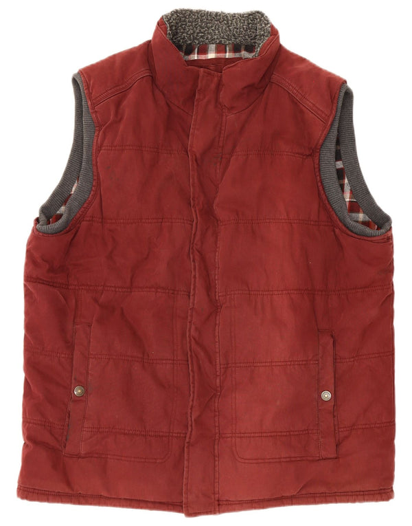 Fat Face Gilet rembourré pour homme UK 44 2XL Marron Coton