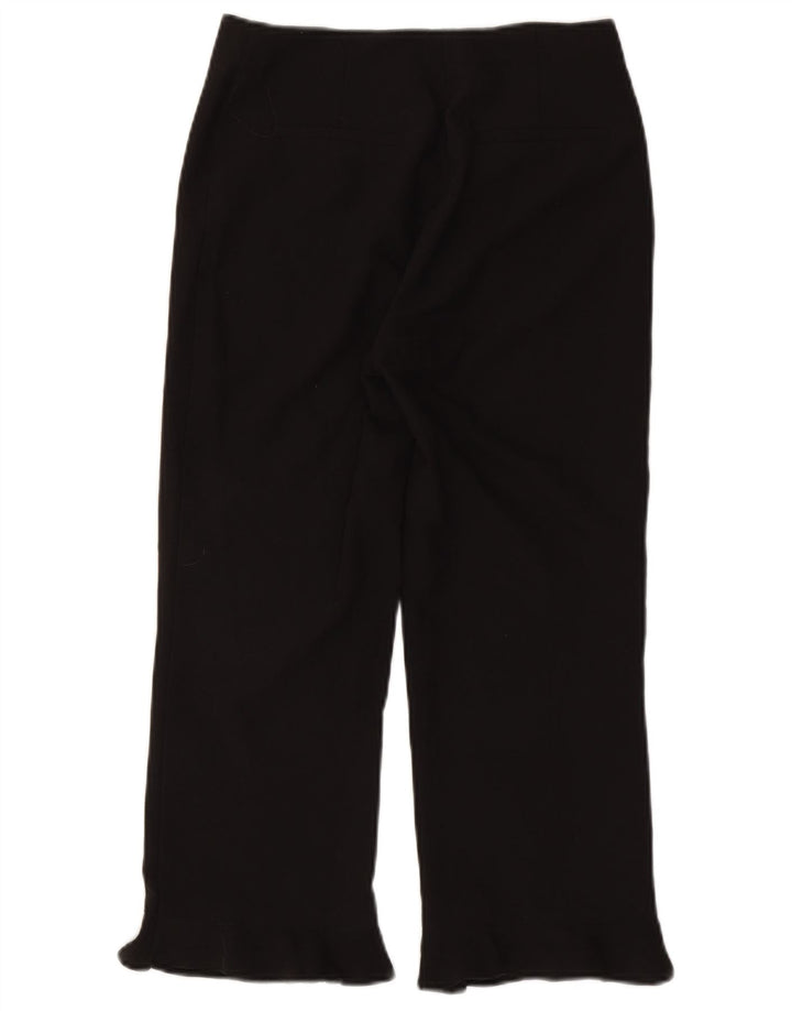 Topshop Pantalon Capri Femme UK 8 Small W27 L22 Noir Polyester