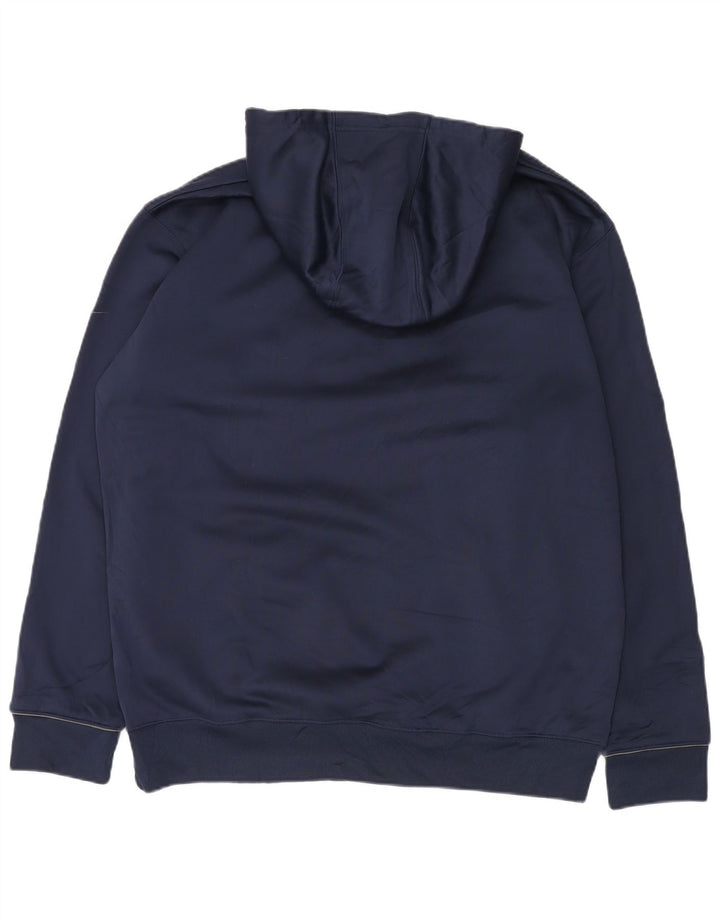 Nike Pull à capuche graphique pour homme UK 50/52 2XL Bleu marine Polyester