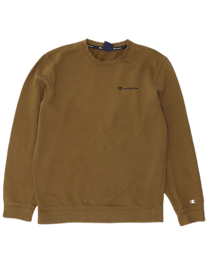Champion Sweat-Shirt Homme Kaki Moyen Coton