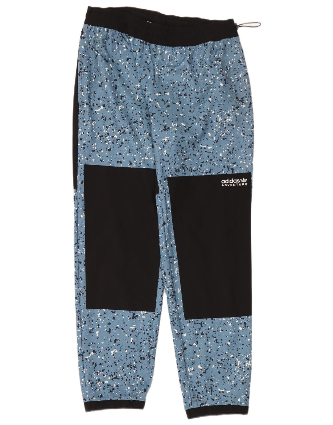 Adidas Pantalon coupe-vent Adventure pour homme en polyester à pois bleu Taille L